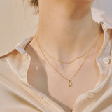 baguette layered necklace (6575476277366)