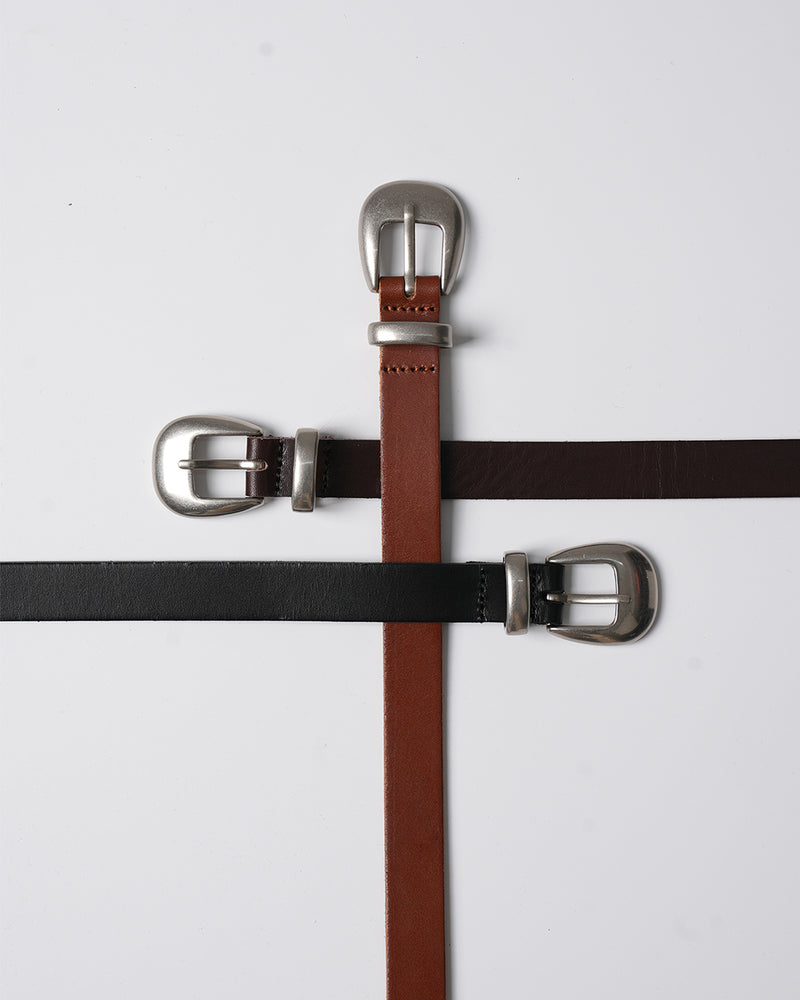 シルバースミスレザーベルト / silversmith leather belt 3color
