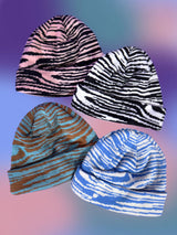 ビビッドゼブラビーニー / vivid zibra beanie hat (4color)