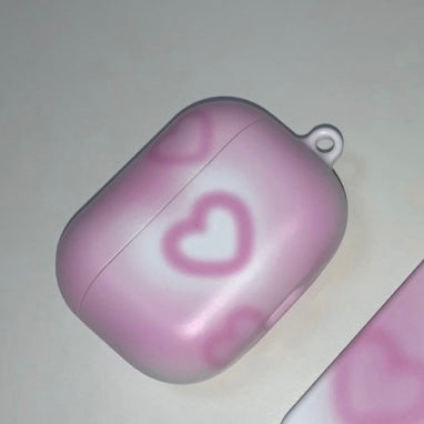 ブラッシュハートエアポッズケース/witty blush heart airpods case (pink)
