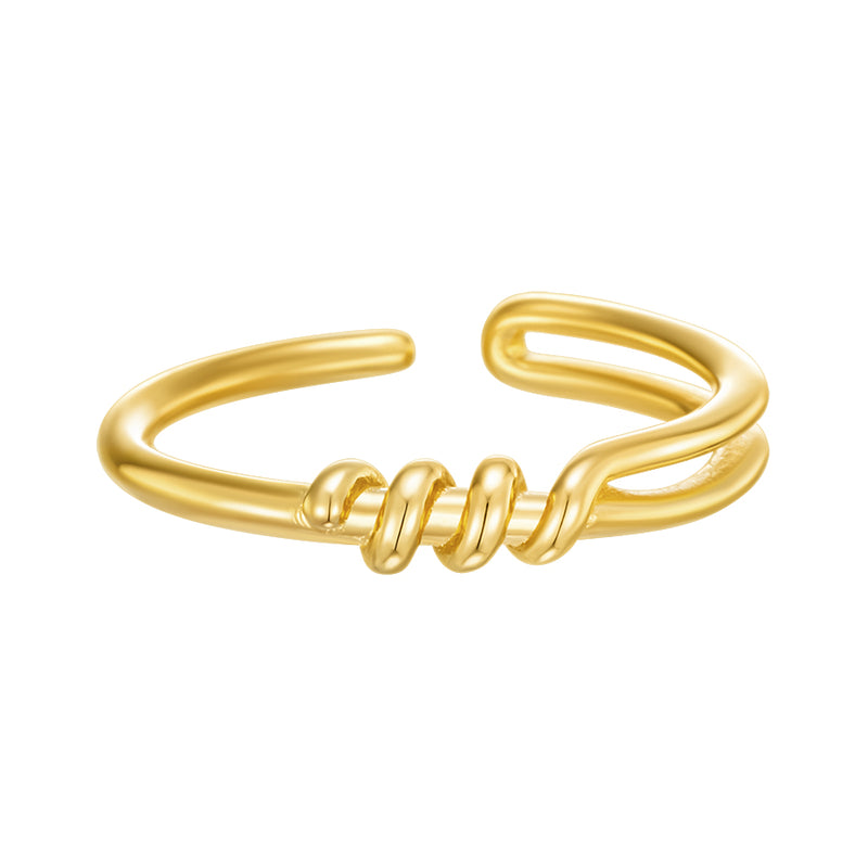 [24SP][sv925] unbalanced knot ring