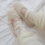 FLUFFY BALLET SHOES