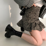 レオパードパターンミニスカート / Leopard Pattern Mini Skirt