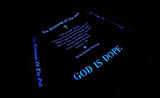 GODISDOPE HOODIE - BLACK (GLOW IN THE DARK - BLUE) (6635101356150)