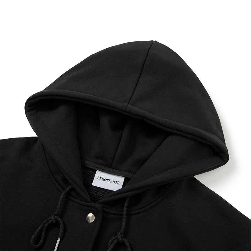 Baseball Hoodie Jacket [BLACK] (6674528796790)