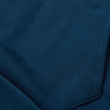 Lettering Knit Contrast Hoodie [VINTAGE BLUE] (6618799374454)