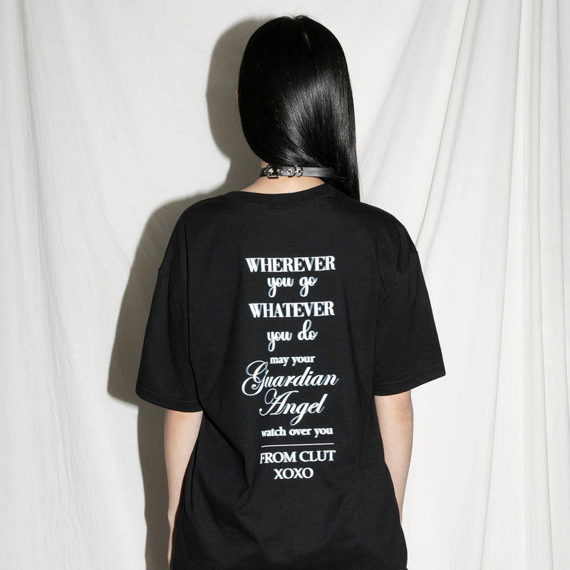 Angels Whisper T-shirt - BLACK