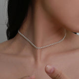 シルバーフルールネックレス / silver fleur necklace (vermeil)