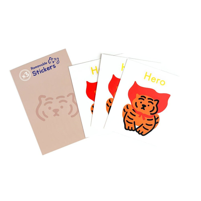 HERO TIGER REMOVABLE STICKERS (6538525016182)