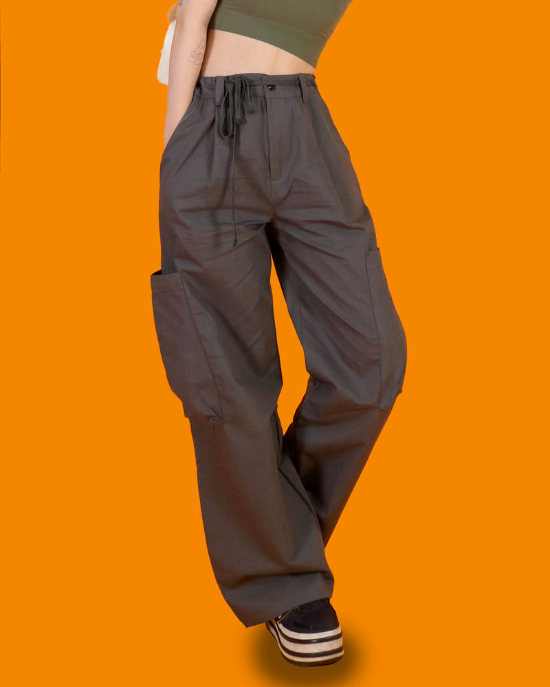 ビッグポケットリボンカーゴパンツ/big pocket ribbon cargo pants (3 color)