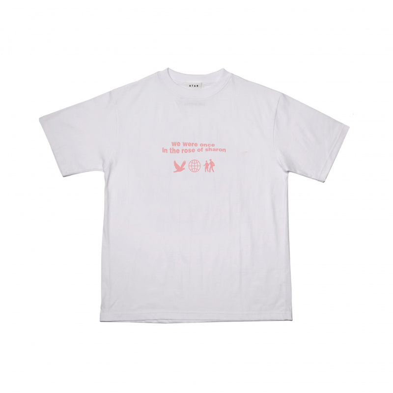 ケーキプリントオーバフィット半袖Tシャツ / cake print overfit short sleeve t-shirt (4471284990070)
