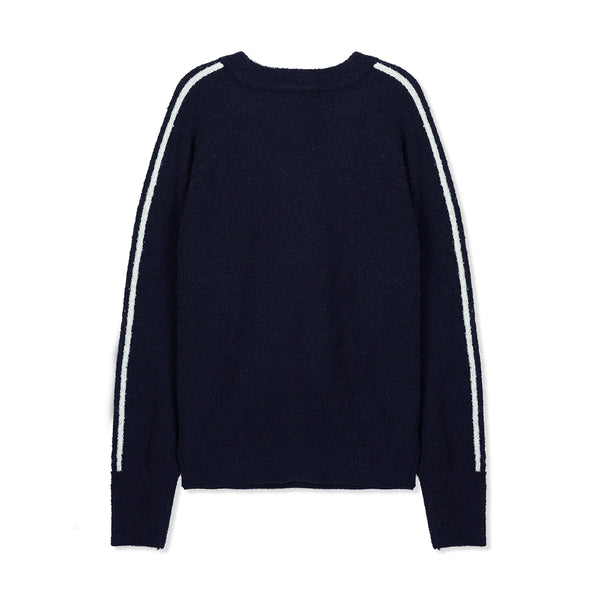 Boucle Graphic Knit [NAVY]