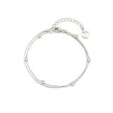 layered snake chain bracelet (6618502037622)
