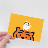 TIGER & MOUSE POST CARD (6538760126582)