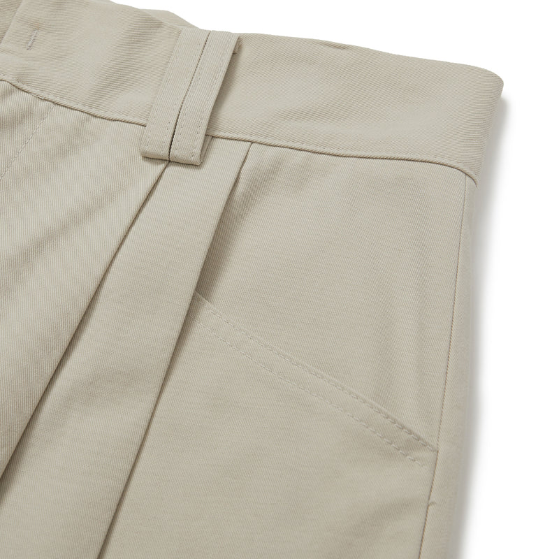 Classic Pintuck Wide Pants [ECRU] (6618883915894)