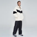 [fleece]TWO LINE WIDE TRACK PANTS (CP0146g-4)