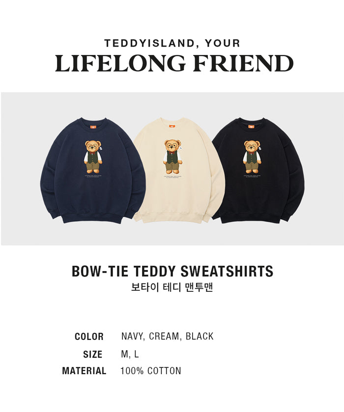 ボータイテディスウェットシャツ / Bow-Tie Teddy Sweatshirts