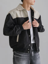 ミックスバラシティナイロンジャケット / mix varsity nylon jacket 3color