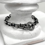 ブラック ライン オリジナル チェーンブレスレット / [BLESSEDBULLET]black line original chain bracele