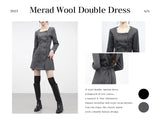メラッドウーレンダブルドレス / Merad woolen double dress
