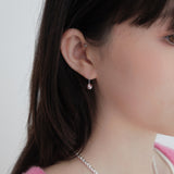 パフィーハートスパークルイヤリング / puffy heart sparkle earring