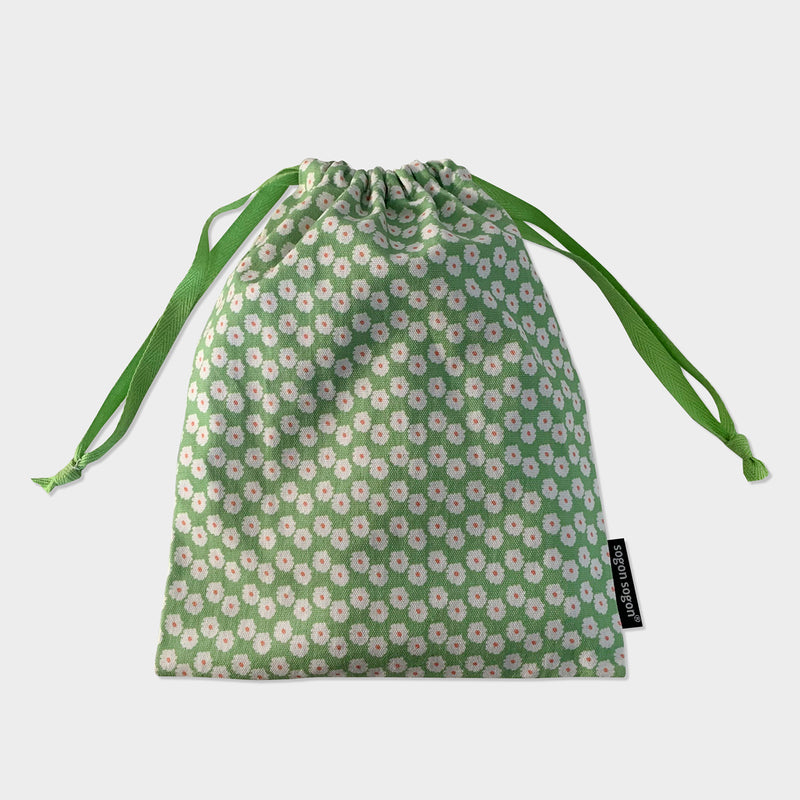 80's green string pouch (6658911567990)