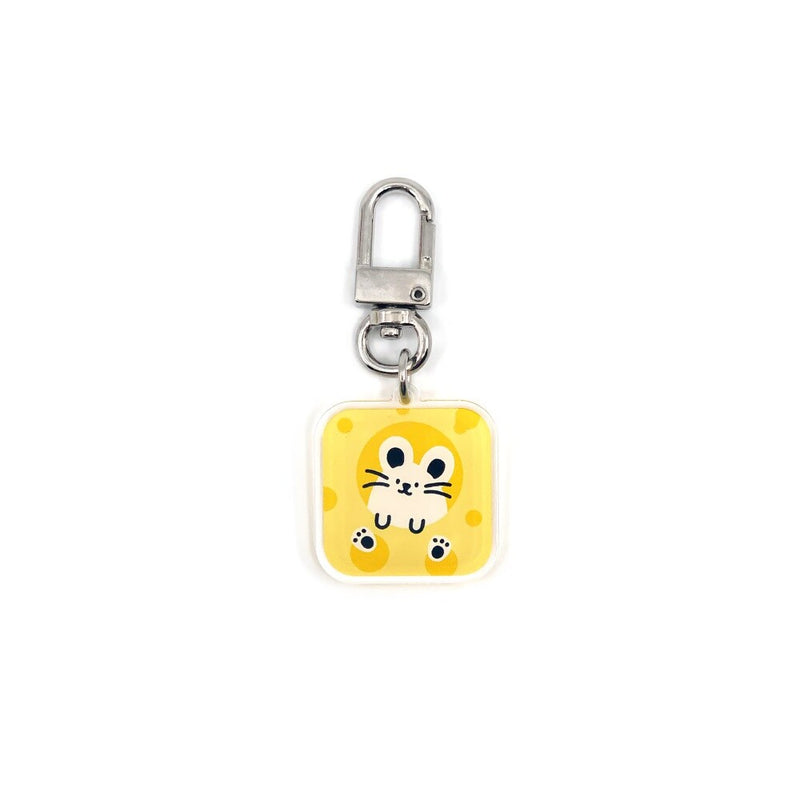 CHEESE MOUSE KEY RING (6538495197302)