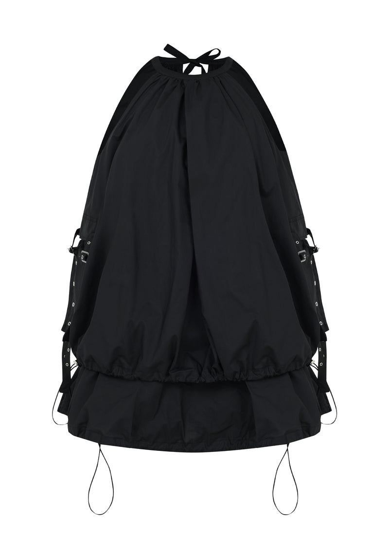 ポケットバルーンミニドレス / POCKET BALLOON MINI DRESS (BLACK)