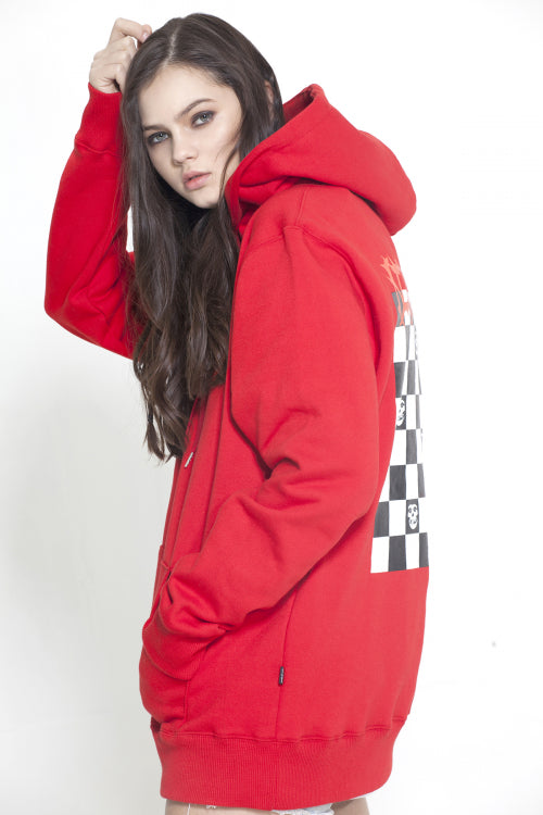 Checkboard hoodie - red (4622103052406)