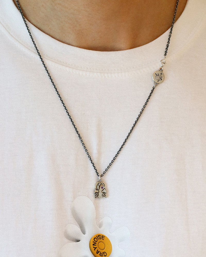 リトルゴースト ネックレス/Little ghost necklace (925 silver)