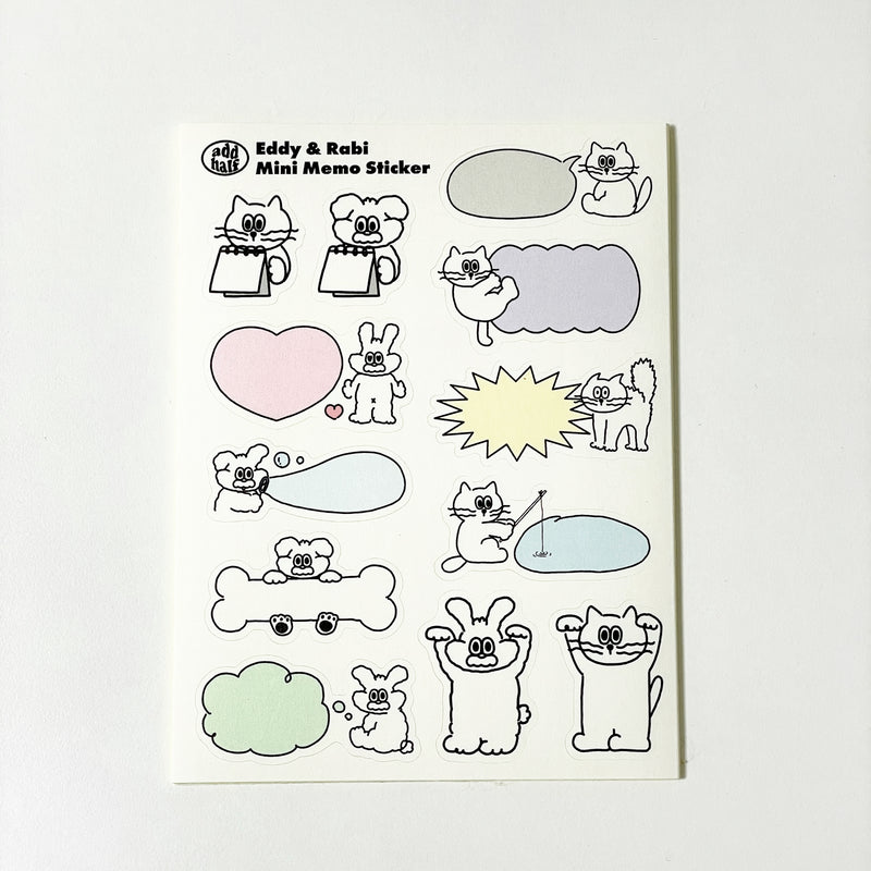 エディ&ラビカラーステッカーパック / Eddy & Rabi Color Sticker Pack