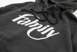 family signature hoodie (washed black) (4602069385334)