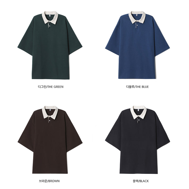 ミックスPKカラーTシャツ/ASCLO Mix PK Collar T Shirt (4color) – 60