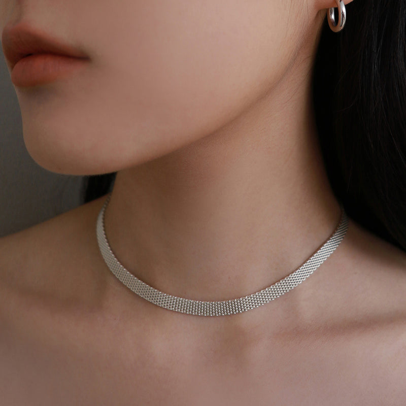 シルバーファブーネックレス / silver fabou necklace (silver925)