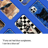 サングラスブルーキャットケース / sunglass blue cat case_white
