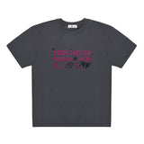 someone like over box tee in charcoal