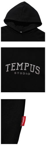 テンパスベーシックフーディ/TEMPUS BASIC HOODIE [BLACK]