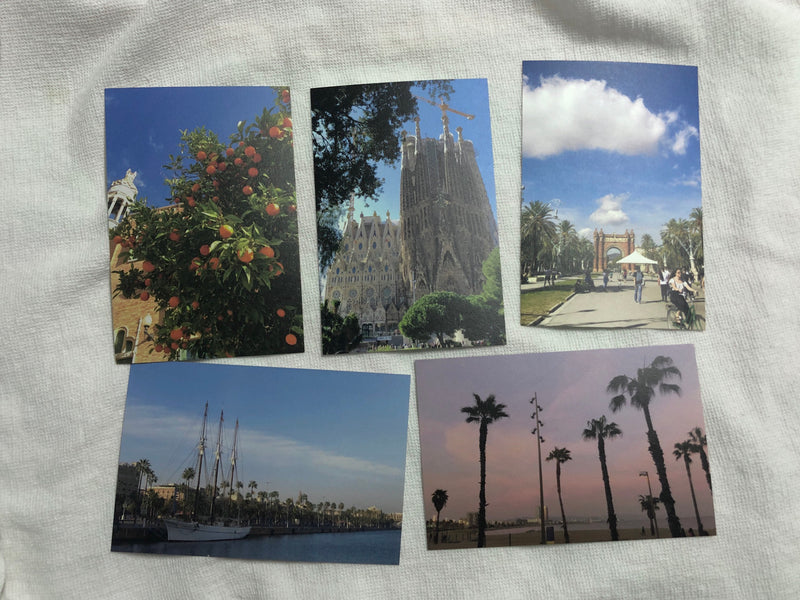 バルセロナ ポストカードセット (5P)/barcelona postcard set (5P)