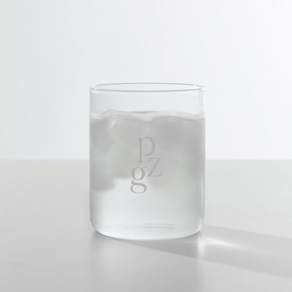 PZG ロゴ 耐熱ガラスカップ ローサイズ (ギフトボックス付)