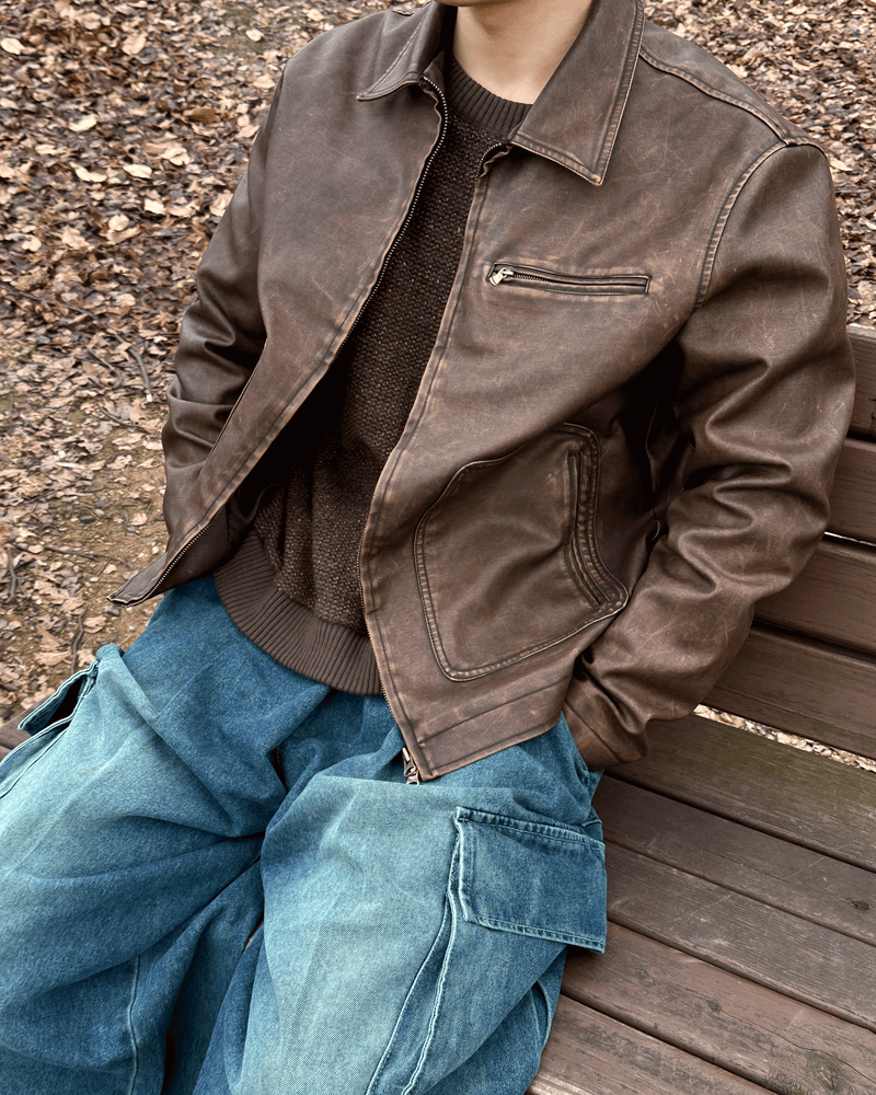 Bore Vintage Leather Jacket