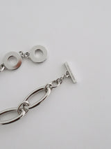 oval bracelet - silver (6547813073014)