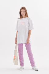 ケーキプリントオーバーフィット半袖Tシャツ / cake print overfit short sleeve t-shirt (4471285153910)