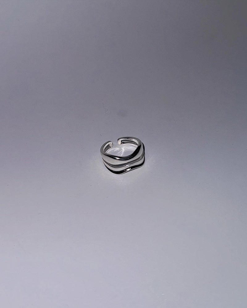 [KARD Jiwoo] Two chain layered wave ring