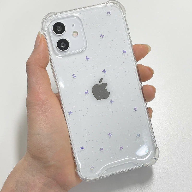 シンプルバタフライアイフォンレジンケース/Simple Butterfly iPhone Resin Case
