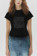 リーフTシャツ / LEAF T-SHIRTS_BLACK