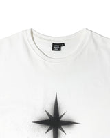スプレー ハーフトップ Tシャツ / Sprayed Half Top (White)