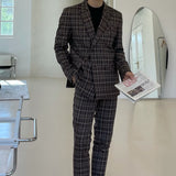 Glossy Check Double Suit(2Color) (6562368225398)