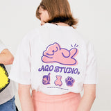 スマイルベアTシャツ/AQO SMILE BEAR T-SHIRTS