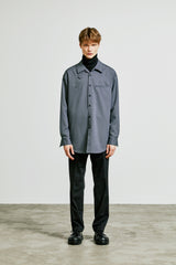 balmacaan welt pocket shirt jacket grey (6615507861622)