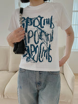シャークTシャツ / Shark T-shirt (2color)